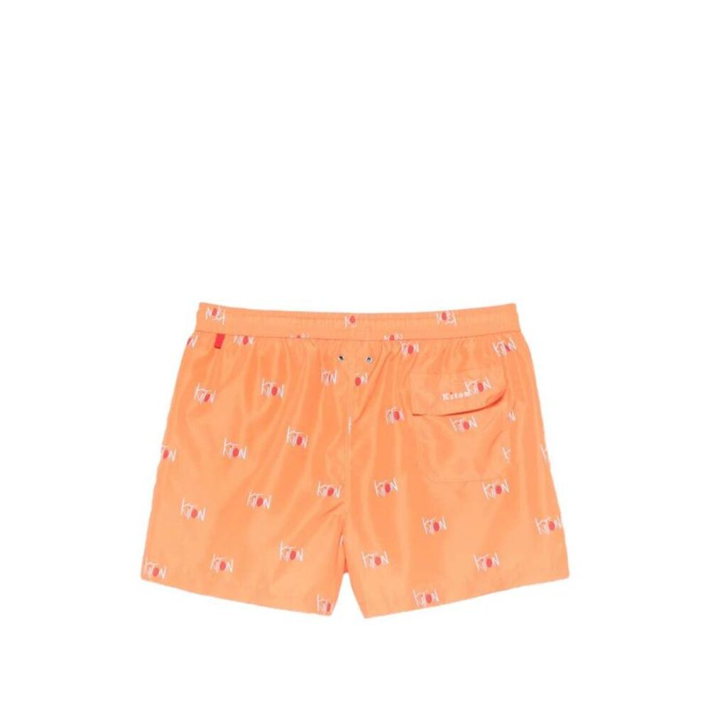 Kiton Men Swim Trunks With Drawstring And Logo - Picture 2 of 3